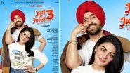 Jatt & Juliet 3 Release Date: Diljit Dosanjh and Neeru Bajwa&rsquo;s Film Set to Arrive in Theatres on June 28 (View Posters)