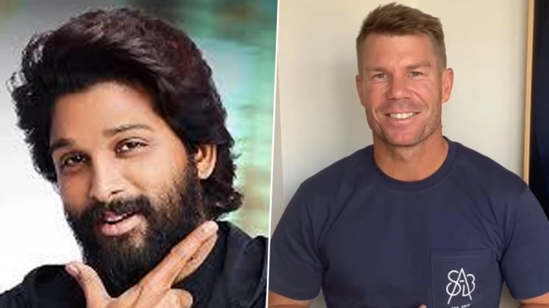 Allu Arjun Promises to Teach ‘Pushpa Pushpa’ Dance Move to Australian Cricketer David Warner