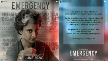 Emergency: Kangana Ranaut’s Film Release Date Postponed Amidst Lok Sabha Campaign