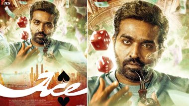 VJS 51 Is Now Ace! Vijay Sethupathi Smokes a Cigar in FIRST Look Poster of His Upcoming Film Co-Starring Rukmini Vasanth (See Pic)