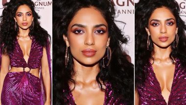 Sobhita Dhulipala Makes Her Cannes 2024 Debut! Actress Stuns in Purple Sparkling Jumpsuit at the Red Carpet of the Film Festival (See Pics)