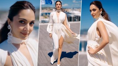 Cannes 2024: Kiara Advani Oozes Charm in White High-Slit Gown As She Makes Her Debut at 77th Edition of Film Festival (Watch Video)