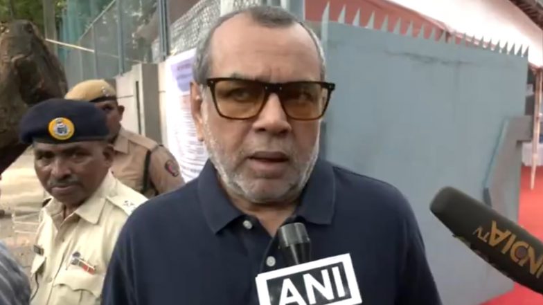 Paresh Rawal Casts His Vote in Mumbai for Lok Sabha Elections 2024; Actor Suggests for ‘Increase in Taxes’ for Those Who Don’t Vote (Watch Video)