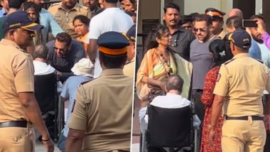 Salman Khan Greets Wheelchair-Bound Women Before Casting His Vote for Lok Sabha Elections 2024; Video of Actor's Heartwarming Interaction With Fan Goes Viral – WATCH!