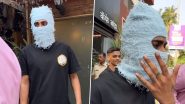 MC Stan Gets Trolled for Covering His Entire Face With Blue Mask During Outing in Mumbai, Netizens Say ‘Male Version of Uorfi’ (Watch Video)