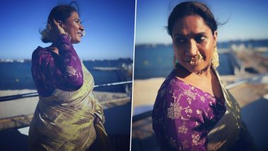 Cannes 2024: Laapataa Ladies Star Chhaya Kadam Dazzles in Mother’s Saree and Traditional Nose Ring (View Pics)