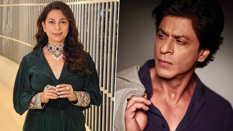 Shah Rukh Khan Hospitalised: Juhi Chawla and Her Husband Jay Mehta Visit SRK at KD Hospital in Ahmedabad (Watch Video)