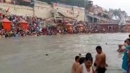 Buddha Purnima 2024: Devotees Take Holy Dip in Ganga at &lsquo;Har Ki Pauri&rsquo; in Uttarakhand&rsquo;s Haridwar (Watch Video)