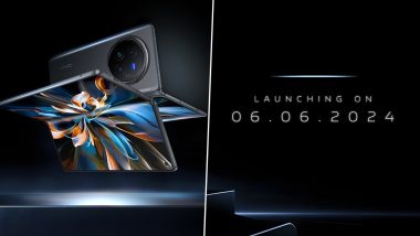 Vivo X Fold 3 Pro Launch Confirmed on June 6, Smartphone To Feature Zeiss Telephoto Lens With 10X Zoom; Check More Details of Upcoming Vivo Foldable Smartphone