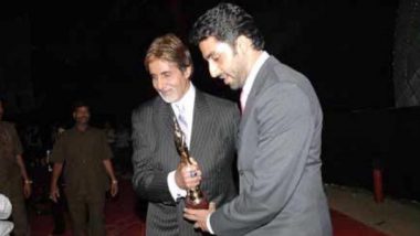 Amitabh Bachchan Celebrates Son Abhishek Bachchan’s Award-Winning Performance As Yuva Turns 20; Actor Writes, ‘What a Performance Bhaiyu’ (View Pic)