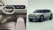 Kia EV3 Globally Unveiled With Driving Range up to 600 km; Know Specifications and Features of Kia’s New All-Electric SUV