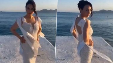 Cannes 2024: Preity Zinta Steals Hearts in White Shimmer Dress at 77th Film Festival (Watch Video)