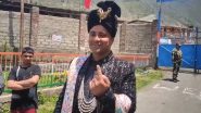 Groom Reaches Polling Booth, Casts His Vote in Wedding Attire in Jammu and Kashmir’s Srinagar, Video Surfaces