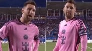 Viral Video Shows Lionel Messi Expressing Frustration on Camera Over MLS&rsquo; Sideline Rule During CF Montreal vs Inter Miami Match&nbsp;