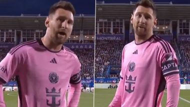 Viral Video Shows Lionel Messi Expressing Frustration on Camera Over MLS’ Sideline Rule During CF Montreal vs Inter Miami Match 