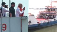 PM Narendra Modi Boards Cruise Ship at Dasaswamedh Ghat in Varanasi Before Filing Nomination for Lok Sabha Election 2024 (Watch Video)