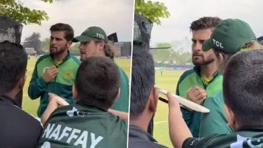 Afghanistan Fan Misbehaves With Shaheen Shah Afridi During PAK vs IRE 2nd T20I 2024, Expelled From Stadium By Security (Watch Videos)