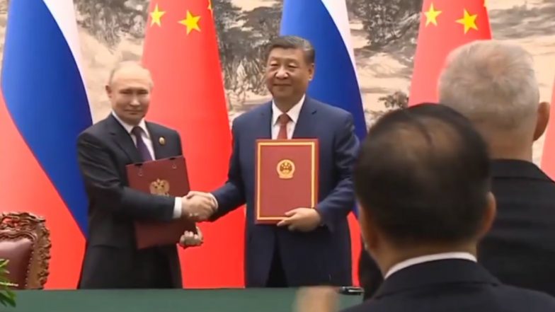 Vladimir Putin's China Visit: President Xi Jinping, Counterpart Sign and Issue Joint Statement on Deepening China-Russia Ties