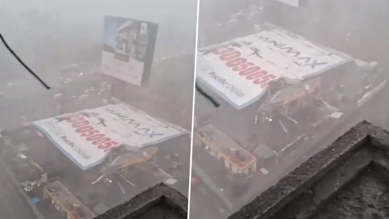 Mumbai Rains: Massive Hoarding Collapses in Ghatkopar After Dust Storm and Rainfall Lash City, Several Feared Trapped (Watch Video)