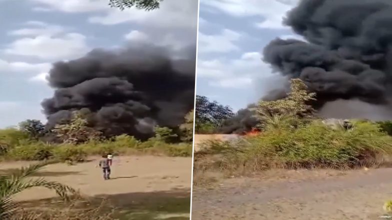 Bhopal Fire: Massive Blaze Erupts in Campus of Carbide Factory in Madhya Pradesh (Watch Video)