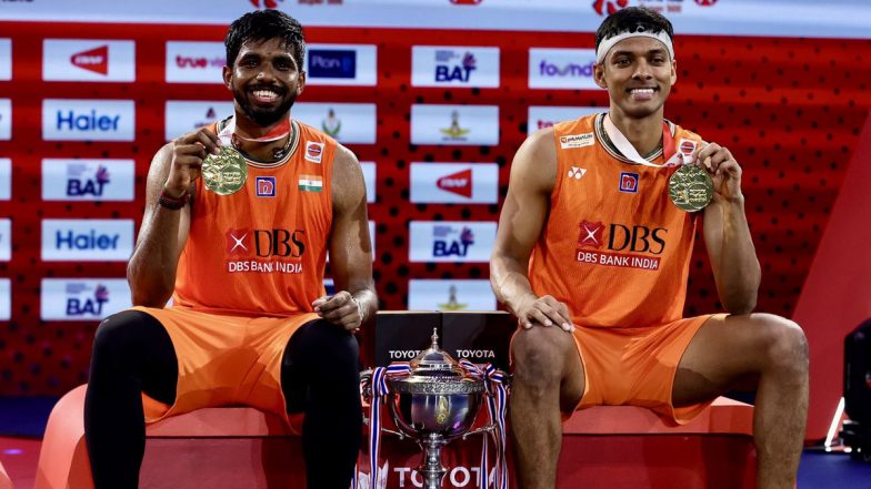 Chirag Shetty and Satwiksairaj Rankireddy Crowned Thailand Open 2024 Men&rsquo;s Doubles Champions Following Win Over Chen Bo Yang-Liu Yi