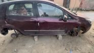 Robbers Steal Car Tyres of Journalist Crew Covering Lok Sabha Elections 2024 in Haryana’s Karnal, Video Surfaces
