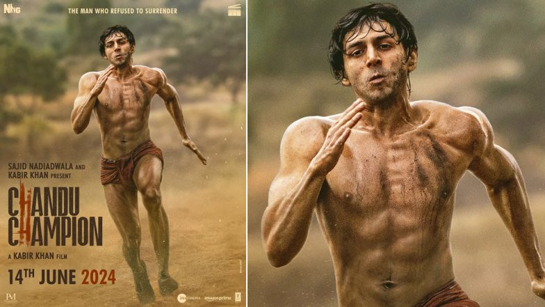 Chandu Champion First Look: Kartik Aaryan's Physical Transformation As India's First Paralympic Gold Medalist For This Sports Drama Is Jaw-Dropping (View Poster)