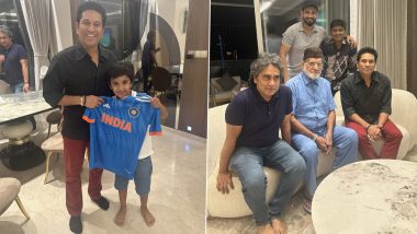 Irfan Pathan Shares Lovely Message as Sachin Tendulkar Spends Time With Former India Pacer’s Family (See Pics)