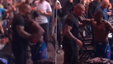 Joaquin Buckley Hugs WWE Star Randy Orton After His Welterweight Win Over Nursulton Ruziboev in UFC St Louis (Watch Video)