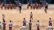 SunRisers&rsquo; Hyderabad Captain Pat Cummins Spotted Playing Cricket With Local Zila-Parishad High School Kids (Watch Video)