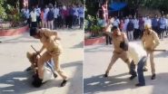 'Muft Ka Raashan Lete Ho...': Two Home Guards Slap, Kick and Thrash Dalit Man in Bareilly; UP Police Take Action After Video Surfaces