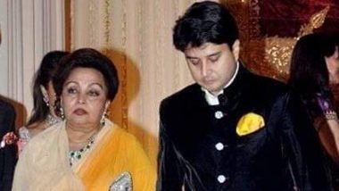 Madhavi Raje Scindia Dies: Union Minister Jyotiraditya Scindia’s Mother Passes Away at Delhi AIIMS