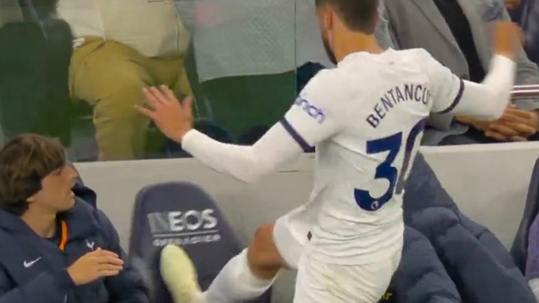 Premier League 2023–24: Tottenham Hotspur’s Rodrigo Bentancur Reacts Furiously After Being Substituted Against Manchester City