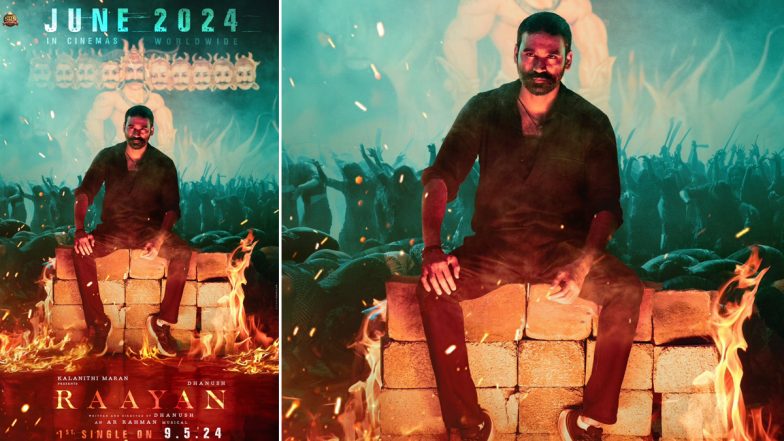 Raayan: First Single From Dhanush's Action Thriller to Be Unveiled on May 9 (See Poster)