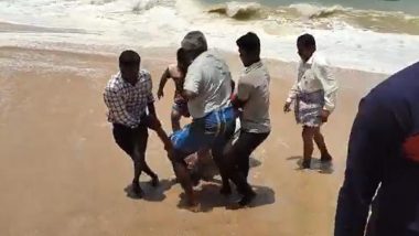 Tamil Nadu: Swell Surge in Sea Kills Five Surgeons off Lemur Beach in Kanniyakumari (Watch Video)