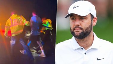 Police Capture World Number One Golfer Scottie Scheffler, Hit With Four Charges ‘For Driving Through Cordon’ (Watch Video)