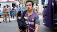 KKR Mentor Gautam Gambhir Hilariously Reacts to Franchise’s Bottom Place in IPL 2024 Fair Play Rankings, Says ‘It's Probably Because I Am in the Dugout’ (Watch Video)