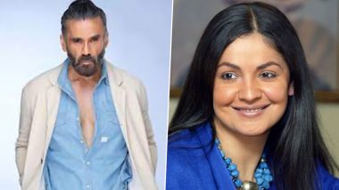 Pooja Bhatt Shares BTS Still From Upcoming Action Thriller Starring Suniel Shetty (View Pic)