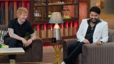 The Great Indian Kapil Show: Ed Sheeran Sings 'Shape of You', Recreates Shah Rukh Khan's Iconic Pose on Netflix's Show (Watch Video)