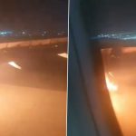 Air India Express Flight From Bengaluru to Kochi Makes Emergency Landing After Engine Catches Fire (Watch Video)