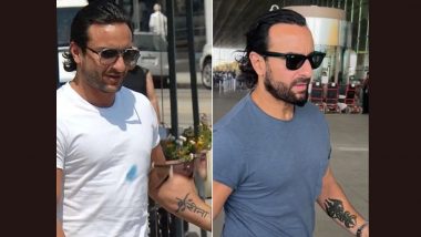 Did Saif Ali Khan Alter His Famous Kareena Kapoor Tattoo on His Forearm With a Stylish Trishul? Here’s the Truth!