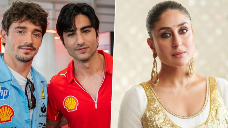 Kareena Kapoor Has a Flattering Comment to Stepson Ibrahim Ali Khan’s Photo With F1 Racer Charles Leclerc, Says ‘Tumhara Koi Haq Nahin Banta Ke Tum Itne Handsome Lago’