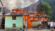 Kishtwar Fire: Blaze Erupts at Madarsa in Jammu and Kashmir (Watch Video)