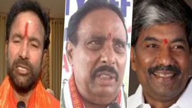 Secunderabad Lok Sabha Election 2024: BJP's G Kishan Reddy Eyes Second Term, is Pitted Against Congress' Danam Nagender, BRS' Thigulla Padma Rao Goud in Telangana