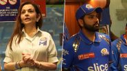 Nita Ambani Wishes Mumbai Indians Players All the Best for Upcoming ICC T20I World Cup 2024 During Dressing Room Speech (Watch Video)
