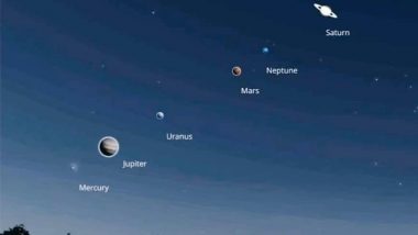 Parade of Planets: Six Planets of Solar System, Excluding Earth, To Align in Straight Line Next Month; Check Date, Time and Visibility of Rare Planetary Alignment