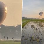 Indonesia Hot Air Balloon Blast: Four Teens Injured as Balloon Explodes in Java (Watch Video)