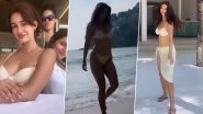 Disha Patani Turns Up the Heat With Sensational Bikini Poses Alongside Her &lsquo;Girlies&rsquo; on Beach Vacay! (Watch Video)