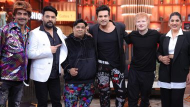 The Great Indian Kapil Show: Ed Sheeran and Krushna Abhishek Shake a Leg Together in BTS Clicks From Kapil Sharma’s Netflix Show (See Pics)