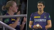 Alyssa Healy Claps for Husband Mitchell Starc After Australian Pacer Dismisses Shahbaz Ahmed During KKR vs SRH IPL 2024 Qualifier 1 Match, Video Goes Viral